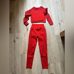 Aerie Offline Red High-Waist Seam Detail Leggings - Women